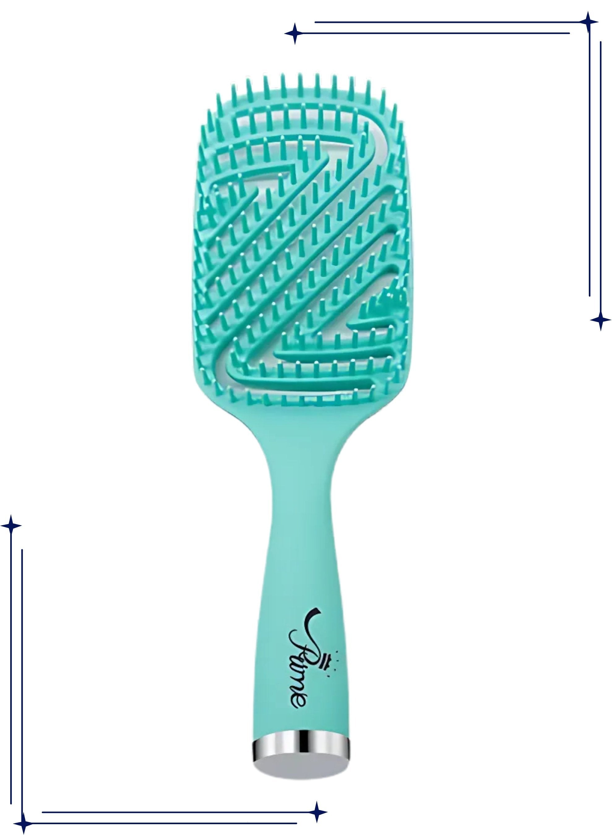 Wet Curly Detangling HairBrush & Hair Scalp Massage Comb Easy to Clean Comb Styling Curling Straightening Tools for Salon Home Use