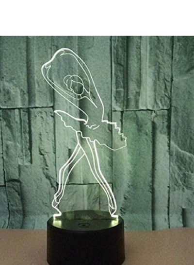 Anime Light Ballet Dancer 3D Light Night Illusion Art Night Light LED Ballet Table lamp Home Lighting Decoration Friend Gift