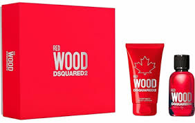 DSQUARED2 WOOD RED EDT 100ML HER 2PC SET