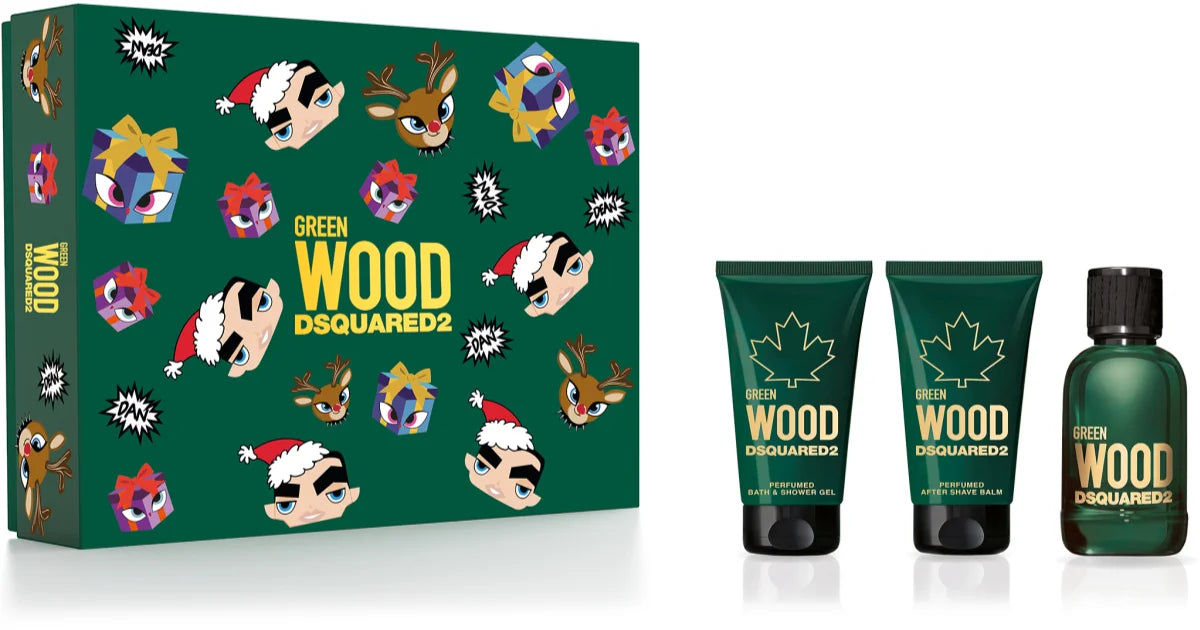 DSQUARED2 WOOD GREEN HOMME 50ML 3PC SET
