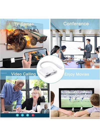 Lightning To HDTV Digital AV Adapter Cable White