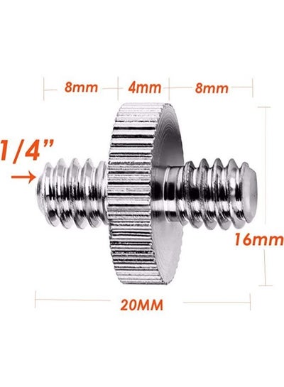 5 Pieces 1/4" Male to 1/4" Male Threaded Screw Adapters