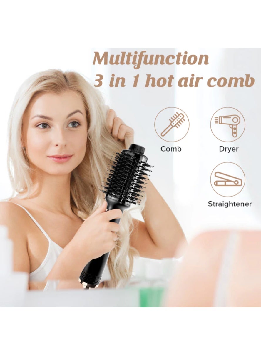 Mac Styler Hair Dryer Hot Air Brush Styler & Volumizer One Step Hair Straightener Curler Electric Blow Dryer Brush MC-1510