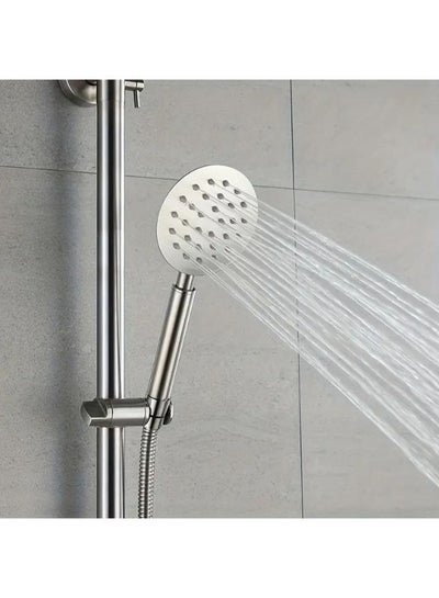 304 Stainless Steel Bathroom Shower Set with Wall-Mounted High-Pole and  Shower Head for  Bathroom
