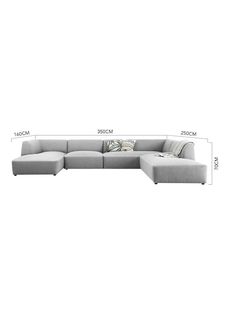 Luxury Fabric Sectional Sofa, Interior Furniture, Comfortable Sofa
