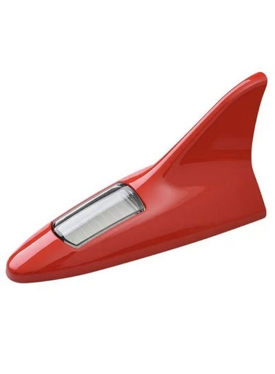 Car Decorative Light Solar Shark Fin Antenna Modified Roof and Taillight Anti-Collision LED Flashing