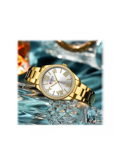 CURREN 9088 Women's Watch Steel Mesh Classic Simple Ladies Quartz Wristwatch With Gift Box