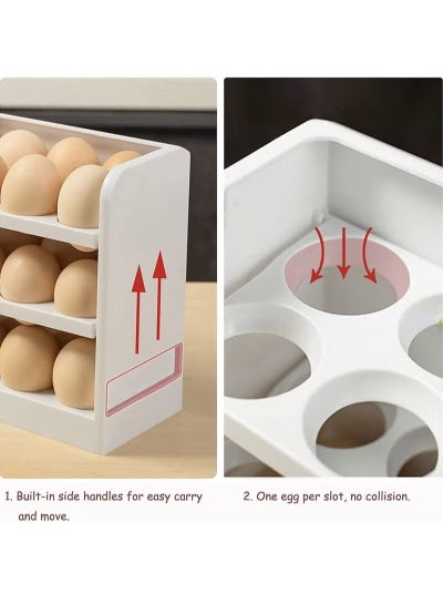 3-Layers Egg Holder 30 Count Space Saver