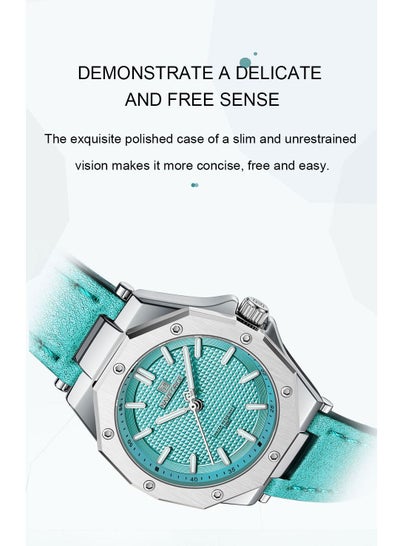 NAVIFORCE NF5026 كوارتز سوار جلدي فاخر نساء بسيط سيدة ساعة مقاوم للماء نساء ساعات أنثى ساعة Reloj Mujer