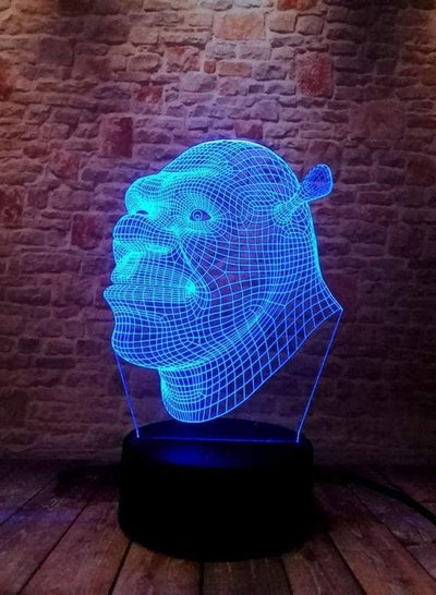 Multicolour 3D Illusion Lamp LED Night Light Shrek Anime Figures Model Colorful Flash Lighting Cartoon Characters Action Figures And Toys For Kids Birthday Or Gifts