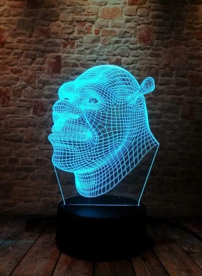 Multicolour 3D Illusion Lamp LED Night Light Shrek Anime Figures Model Colorful Flash Lighting Cartoon Characters Action Figures And Toys For Kids Birthday Or Gifts