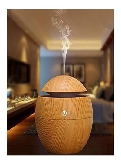 Portable Mini Wooden Air Humidifiers Aromatherapy Ultrasonic Humidifier Oil Aroma Diffuser Usb Purifier Color Changing Led Touch Switch Atomization Humidifier For Home Office and Car