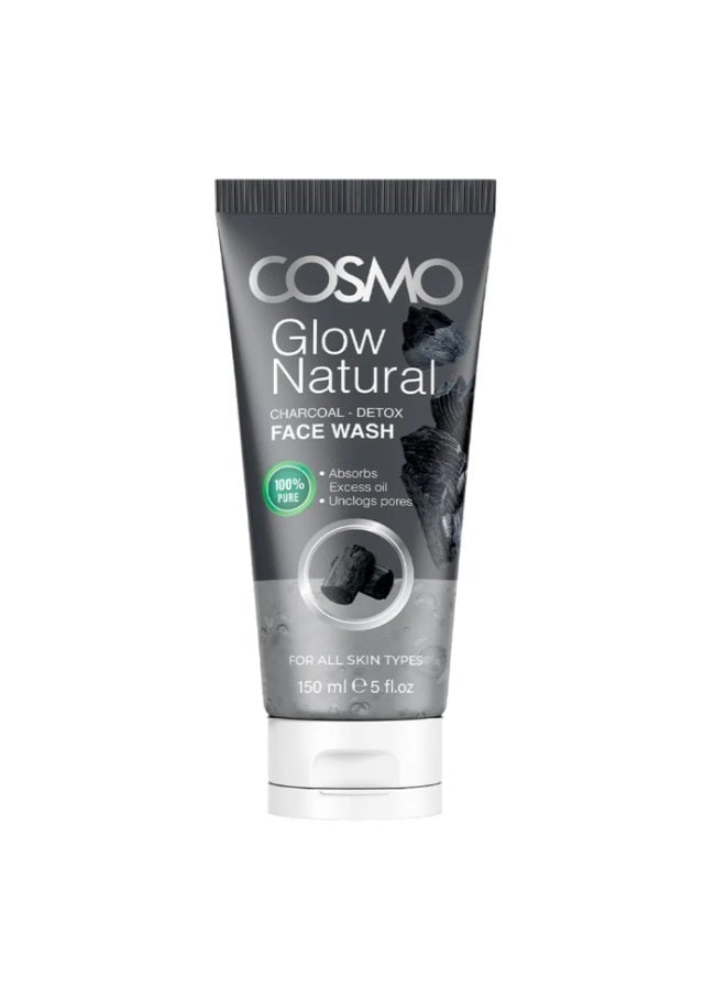 COSMO Glow Natural Charcoal Detox Face Wash 150ml