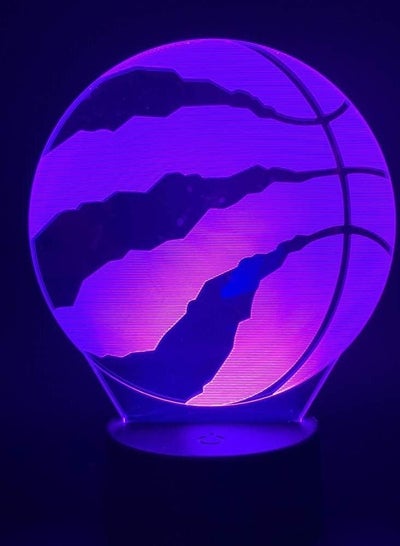3D night light basketball colorful touch gradient light creative decoration children's student gift