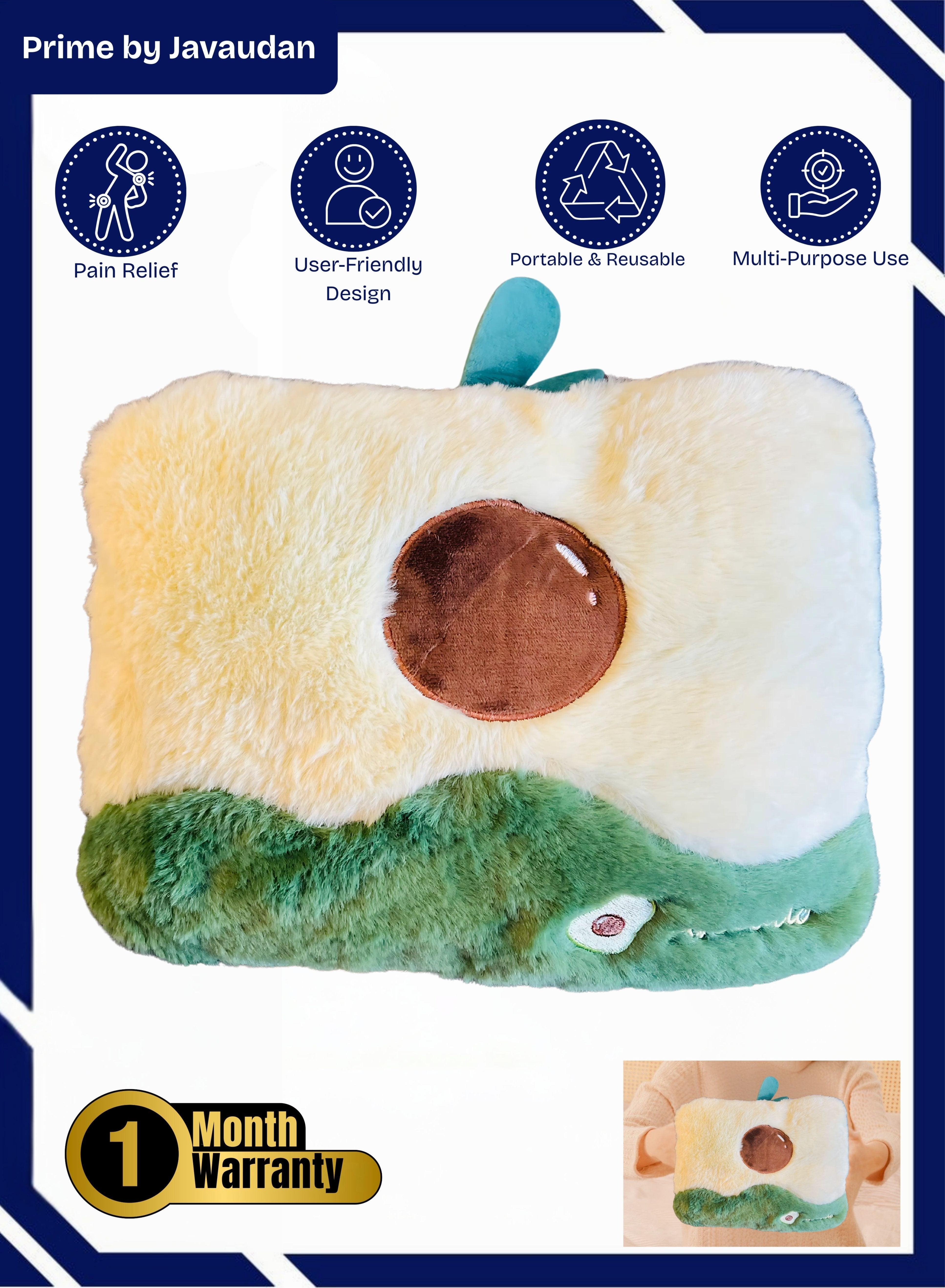 Electric Hot Water Bag for Pain Relief Heating Pad Hot Water Pillow for Neck Back Muscle Ache and Massage