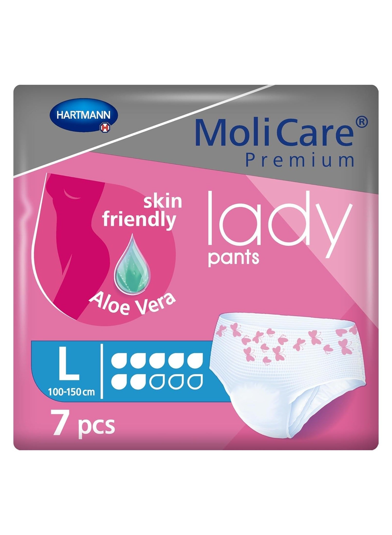 MoliCare Premium Lady Pants, Pants for women with light incontinence, Large, 7pcs