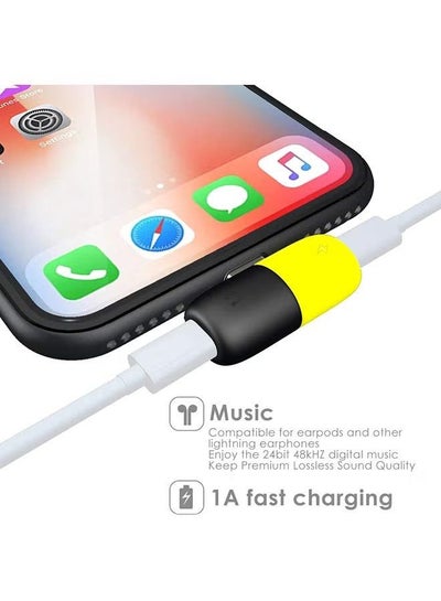 Lightning Adapter Splitter - 2 in 1 Charger and Lightning to 8 Pin Lightning Headphone Jack Adapter Splitter Adapter Earphone Cable Converter Phone Converter