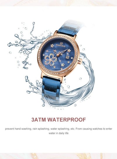 NAVIFORCE Luxury Women Watch Fashion Stainless Steel Waterproof Bracelet Wrist Watches with Date NF5016