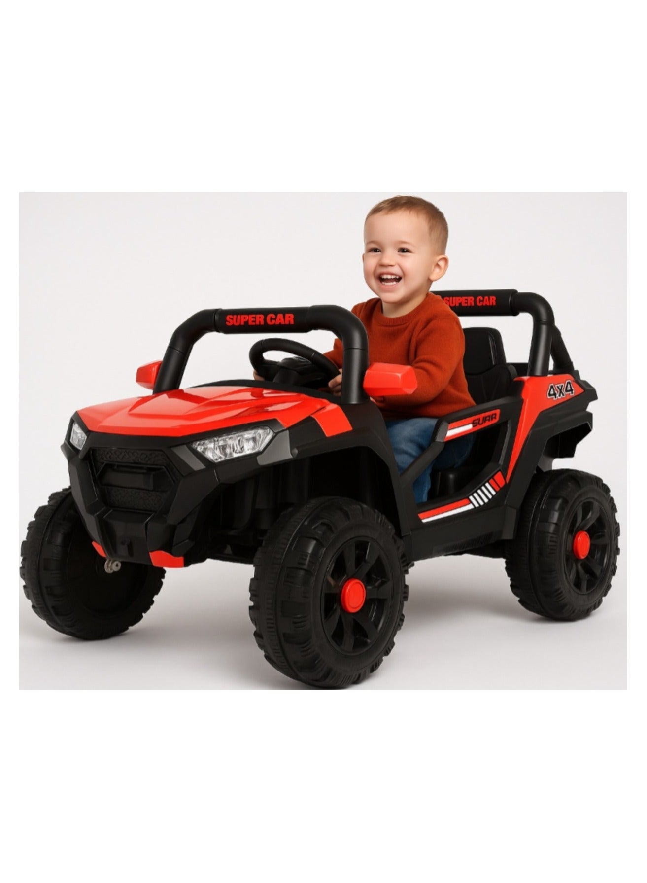 Ride-On CAR  4x4 Off-Road Vehicle - SUV Kids Mini Electric Car with Early Education Function - Remote Control Electric Car