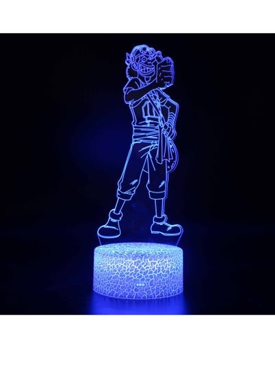 Japan Anime Monkey D. Luffy 3D LED Illusion Night Light 7 Colors Desk Lamp Home Bedroom Decor Child Birthday Christmas Kids Toys Usopp