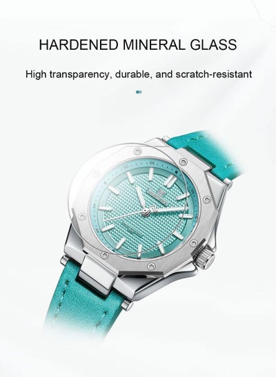 NAVIFORCE NF5026 كوارتز سوار جلدي فاخر نساء بسيط سيدة ساعة مقاوم للماء نساء ساعات أنثى ساعة Reloj Mujer
