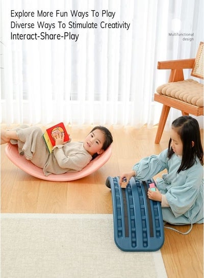 Smart Balancing Board, Curvy Balance Board, Home Sensory Training Indoor Fitness Smart Board Seesaw Capacity Off-White 80KG