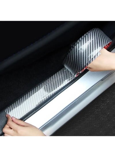Car Sticker Carbon Fiber Rubber Door Entry Guards Scratch Cover Protector Paint Threshold Guard Car Bumper Door Guard/Rear Bumper Guard Scratch Scratch Protection Strip