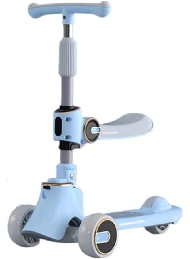 Adjustable Flashing Wheels Extra Wide Deck Great Kids Scooter with Foldable Seat