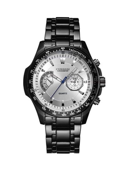 Men's 8020 Water Resistant Analog Watch - 43 mm - Black