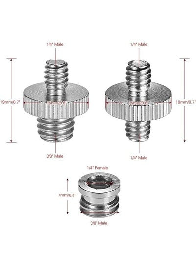 20 Pieces 1/4"-20 to 3/8"-16 Threaded Screw Adapter Converter Female Spigot Reducer Bushing Screw Mount Set for Camera Tripod Monopod Ball head Flash Light Stand Shoulder Rig