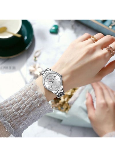 CURREN 9084 Original Brand Stainless Steel Band Wrist Watch For Women With Box