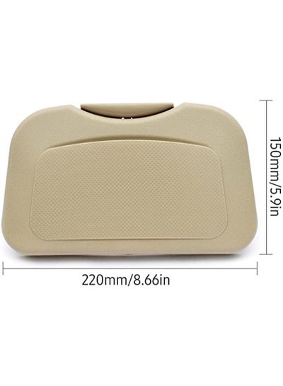 2 Pieces Back Seat Car Organizer with Tray Table Back Seat Mounted Dining Table Foldable Back Seat Tray Multi-functional with Water Cup Bottle Beverage Stand