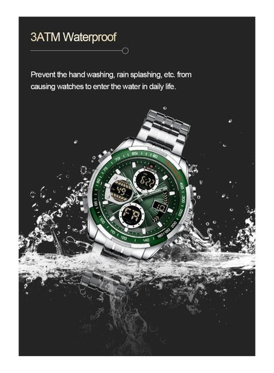 ساعة NAVIFORCE 9197 من أفضل العلامات التجارية الفاخرة المصنوعة من الفولاذ المقاوم للصدأ كاجوال للرجال