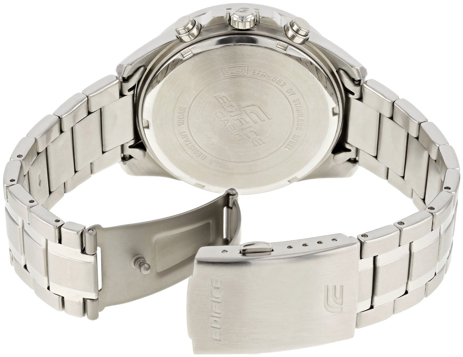Casio Edifice Men's Quartz Watch, Chronograph Display and Stainless Steel Strap - EFR-552D-1A3VUDF