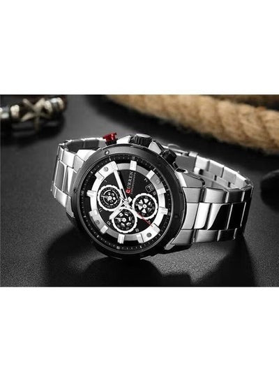 Men's 8323 Water Resistant Chronograph Watch - 46 mm - Silver