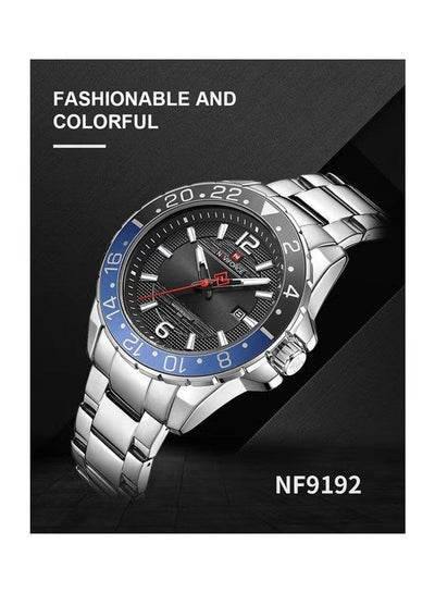 Men's NF9192 S-S-B Stainless Steel Analog Watch