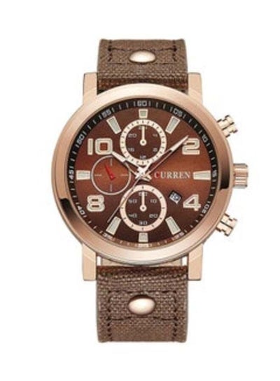 Curren 8199 Mens Water Resistant Analog Watch - Brown