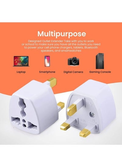 Universal Power Plug for UAE KSA UK HK 3 Pin Travel Adapter Power Converter Socket