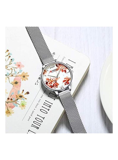 CURREN 9008 Original Brand Stainless Steel Band Wrist Watch For Women