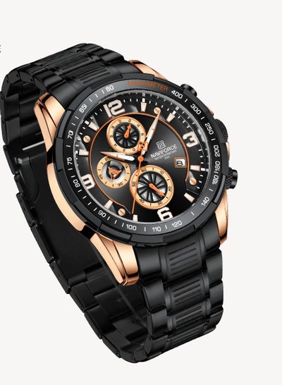 NAVIFORCE NF8020S الفولاذ المقاوم للصدأ حزام مضيئة ساعة اليد مقاوم للماء الرجال ساعة فاخرة موضة ساعة كوارتز الرجال Relogio Masculino 2023