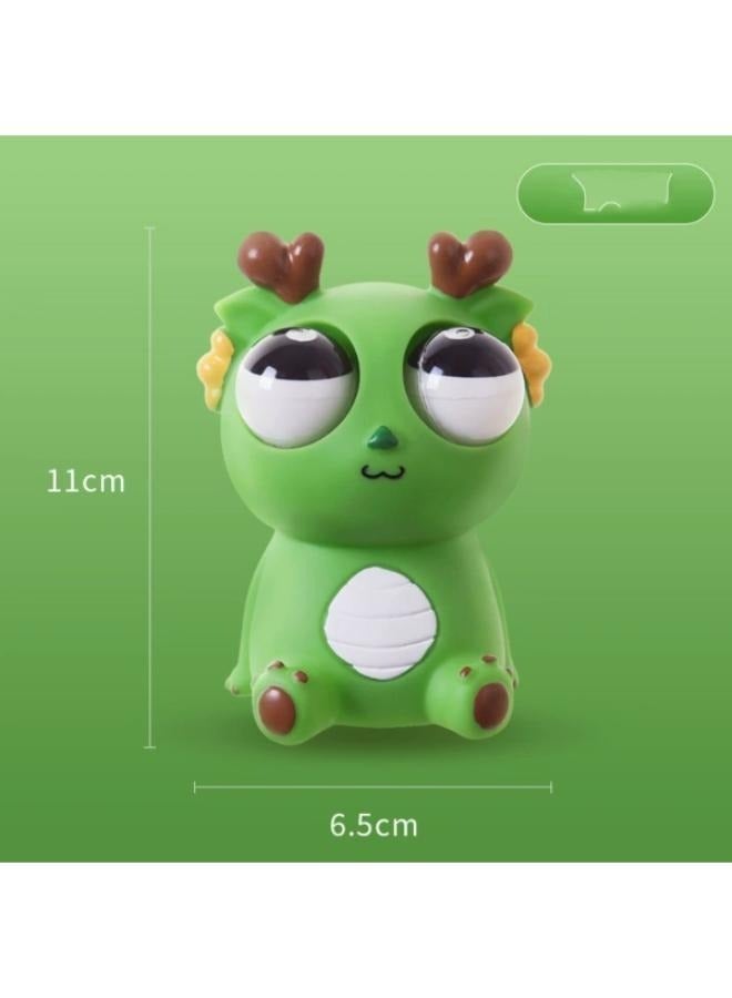 Eye Popping Dragon Worm Squishy Stress Reliever Toy Size: 11cm