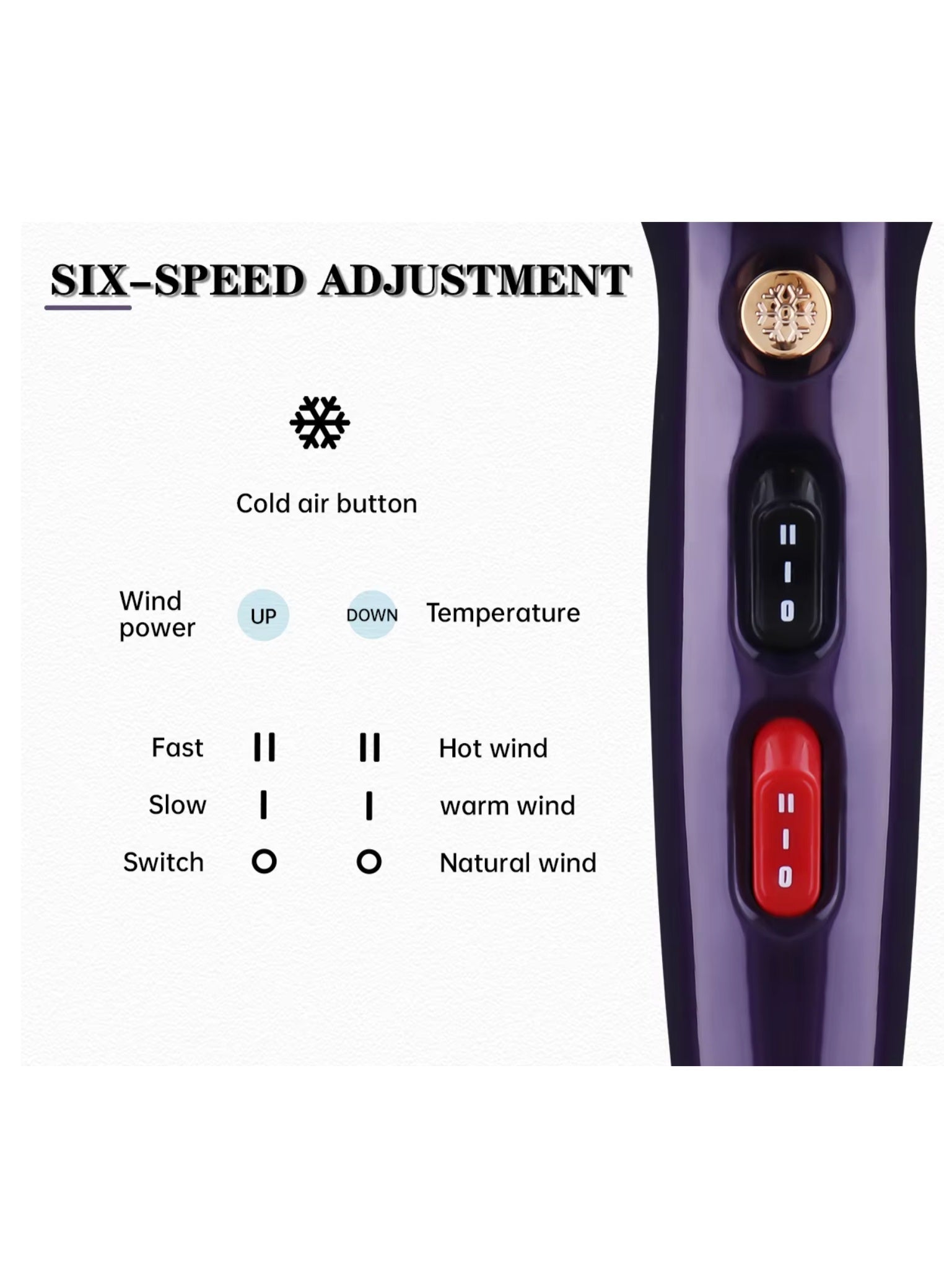 Mac Styler Professional Hair Dryer Durable Salon 2200W High Speed Hair Dryer Styling Tool Powerful Hair Dryer Set MC-6690A