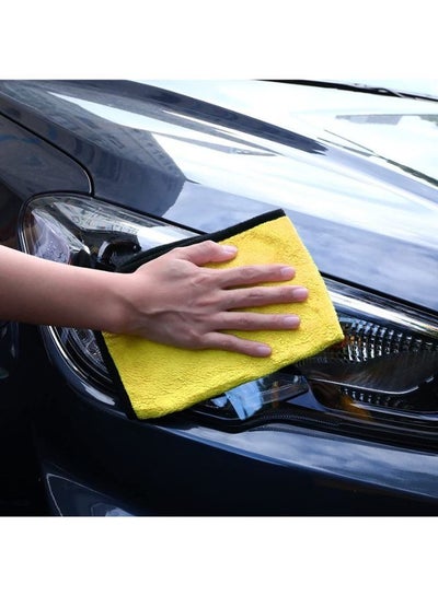 5 Pieces Soft Edgeless 2-Sided Microfiber Towel For Car