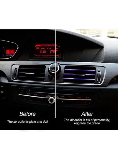 20 Pieces Car Air Conditioner Decoration Strip for Vent Outlet