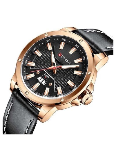 Watch CURREN 8376 for Men Luxury Brand Fashion Quartz Wristwatch with Leather Strap Casual Business Clock Male