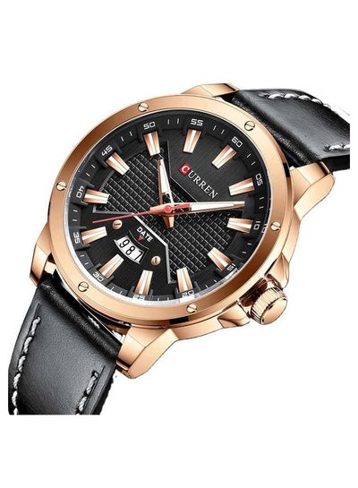Watch CURREN 8376 for Men Luxury Brand Fashion Quartz Wristwatch with Leather Strap Casual Business Clock Male