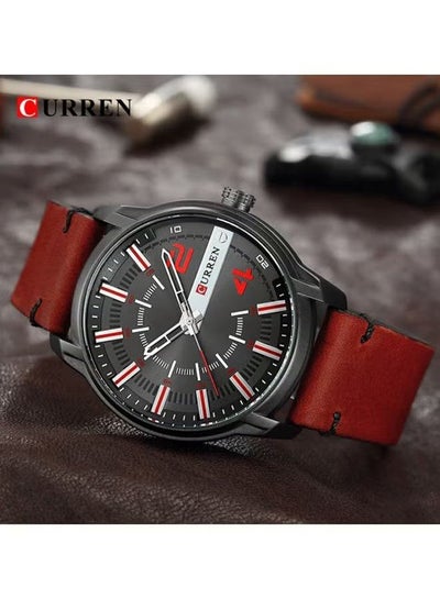 Men's 8306 Water Resistant Analog Watch - 47 mm - Red