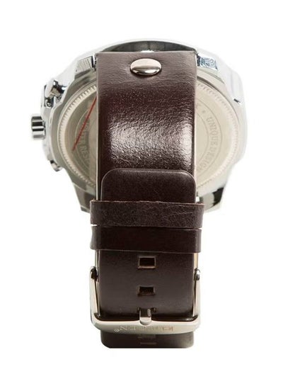 Men's 8176 Leather Analog Quartz Watch (Brown)