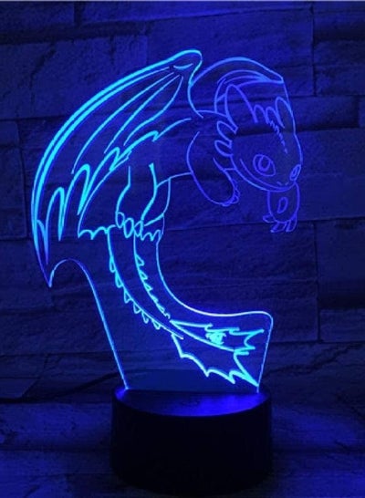 ثلاثية الأبعاد الوهم مصباح Led ضوء الليل كيفية تدريب التنين الخاص بك اللمس الاستشعار Usb ث الطفل الاطفال هدية الغضب الجدول مصباح لمبة مكتب الديكور