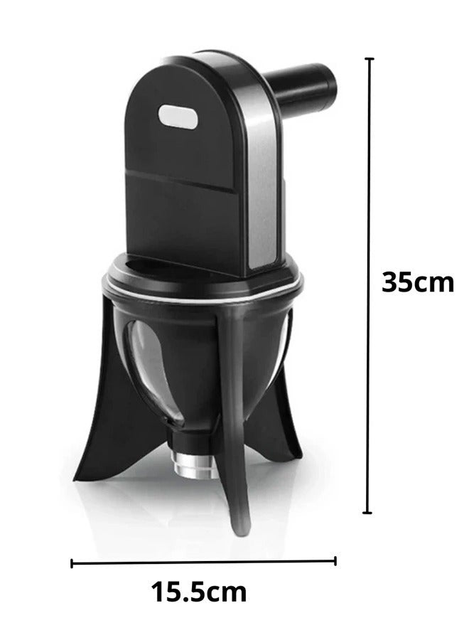 Eworld 3-in-1 Automatic Meatball and Sweet Dumpling Maker for Meat Balls, Fish Balls, Glutinous Rice Balls, Luqaimat, and Sweet Balls, Compact Design, Digital Screen Counter, Easy to Clean, Black